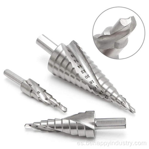 HSS Spiral Flute Step Broad Bit Set